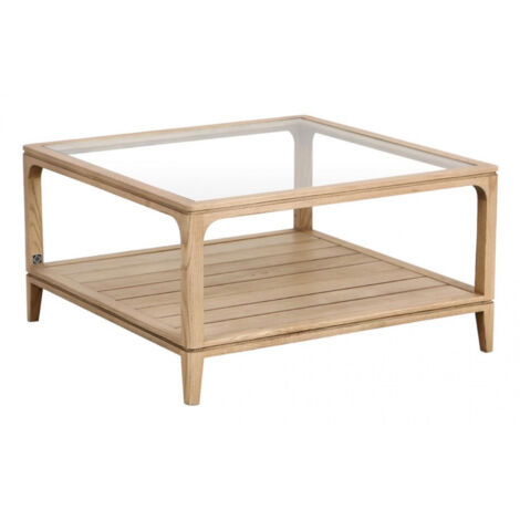 Table basse carrée - Bois - Beige - Interior's