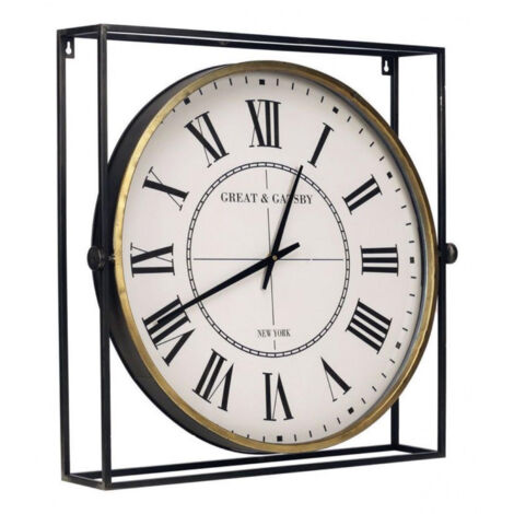 Horloge pivotante en métal - Métal - Blanc - Interior's (1/5)