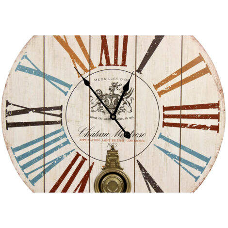 Horloge Décorative Stamperia Multicolore - Accessoire Créatif Scrapbooking, Personnalisation, Décoration Murale