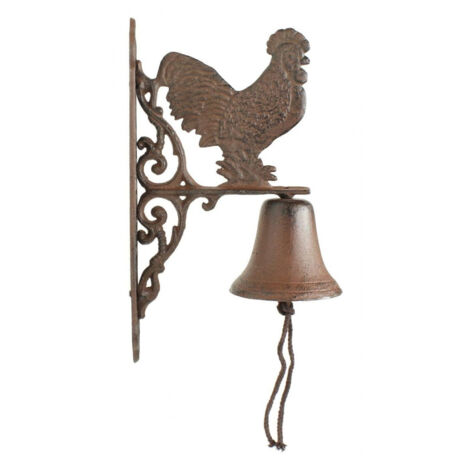 Cloche coq fonte - Fonte - Marron - Décoration d'Autrefois (1/2)