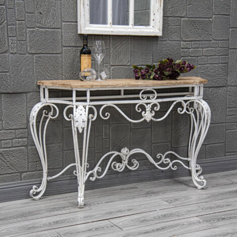 Console de la Cheminée Style Cottage Habillage Blanc à Bois | eBay