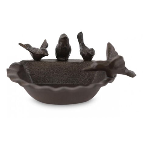 Abreuvoir Pour Oiseaux, En Fonte, Sur Pied, H. 55cm