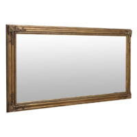Grand miroir rectangulaire - Bois - Or - Interior's
