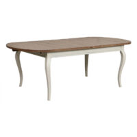 Table ovale extensible - Bois - Blanc - Interior's