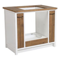 Meuble pour four et plaque - Bois - Blanc - Interior's