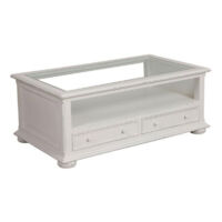 Table basse rectangulaire - MDF - Blanc - Interior's