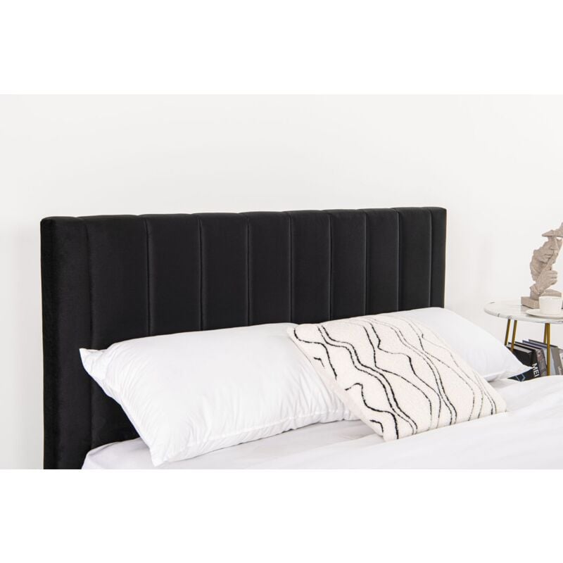 Conjunto de cama coche 90 x 200 cm negro + colchón + edredón + almohada -  RUNNER