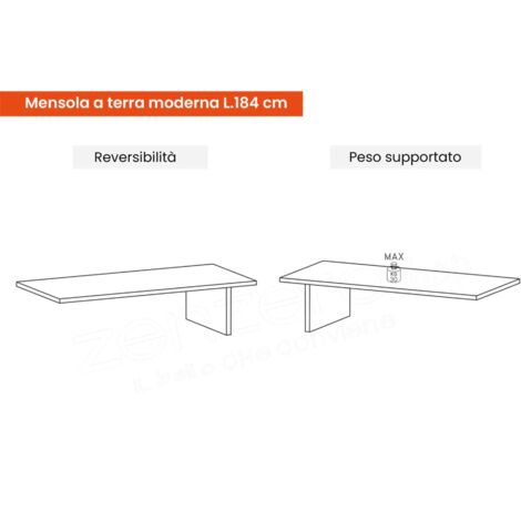 Parete Attrezzata Soggiorno Moderno, finitura Lava e Mercure