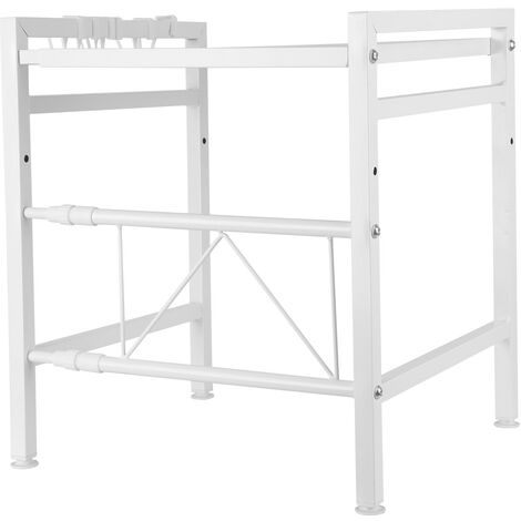 Scaffale estensibile per forno a microonde,Supporto per Forno a  Microonde，organizer da cucin,Portaoggetti Portaspezi