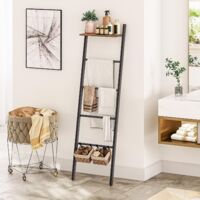 HOOBRO Porte-Serviettes Sur Pieds, Range-Serviettes Avec 2 Barres