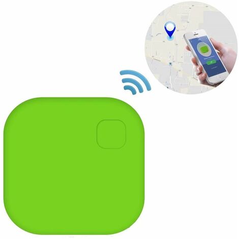 Object Locator, Opamoo GPS Tracker Bluetooth Key Phone / Wallet Key Finder Anti-Lost Location Alarm Tracker Pet Locator with Camera Remote for Android and iOS – Green