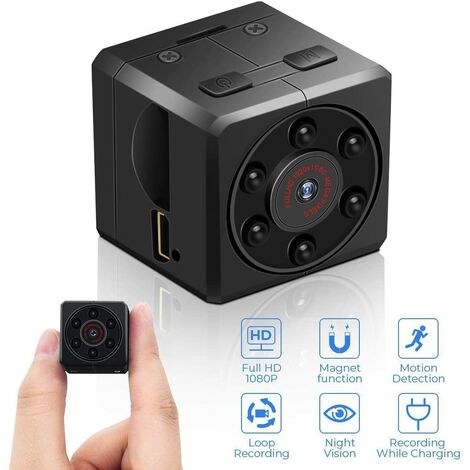 Hidden Spy Camera 1080P Wi-Fi APP Controlled Nanny Cam Portable Security Cameras with 8 Hours Working Time/Motion Detection/Loop Recording 