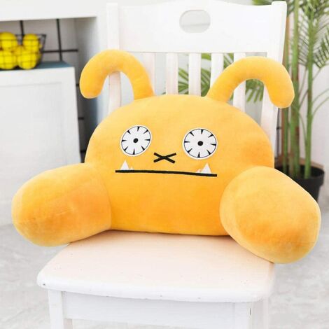 Cartoon Cute Cute Goods Waist Rest Nap Pillow Office seat Removable and Washable Size U-Shaped Cushion Pillow-Yellow Size_60 * 50cm