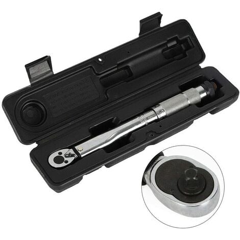 Adjustable torque wrench 1/4 "5-25 Nm Ratchet repair tool Ratchet wrench with case New