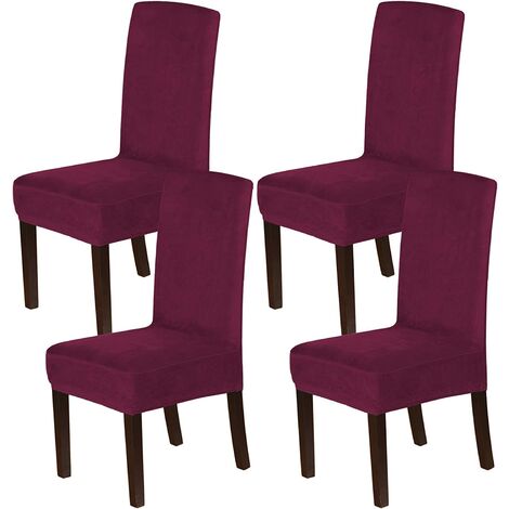 burgundy dining chair covers