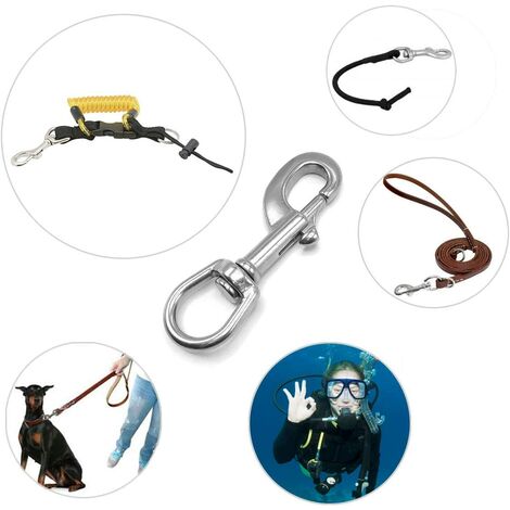 316 Stainless Steel for Key-Chains Gate Latches Flag Poles Bag Straps Scuba Pet Leashes Heavy Duty Bolt Snap Clip Hook Horse Leads 