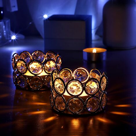 A WHK Candlestick Candlelight Dinner Stand,Decorative TeaLight Candle Stands for Table Retro Home Decor Candlestick Wedding Decoration Candle Holder 