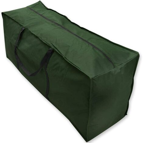 Cover Protective Cover for Cushion Storage Bag for Garden Cushion Carrying Bag for Outdoor Garden Furniture Waterproof Anti-Fade Green 116 x 47 x 51 cm.