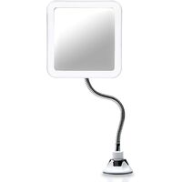 10X Magnifying Mirror with LED Lighting and Flexible Viewing Angle Travel Daylight Natural Light LED Wireless and Portable (Mira Plus)