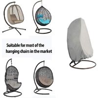Garden Rattan Wicker Waterproof Hanging Chair Furniture Cover - Egg Protective Cover Chair - 210D Oxford Polyester PVC Cover 230 * 200cm