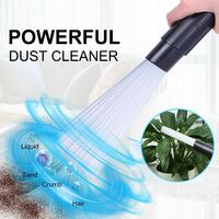 Vacuum Cleaner Dust Dirt Remover Dust Daddy Universal Dust Brush Cleaner Vacuum Attachment Interface Tool As Seen On TV, Flexible Tube Cleaning Tool for Car, Corners, Pets, Drawers, Air Vents, Home