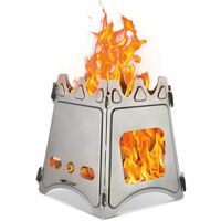 Camping Stove Lightweight Compact Durable Wood Stove for Outdoor Hiking Hiking Traveling Picnic Barbecue