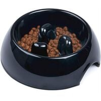 Anti Gluttonous Bowl for Dog Cat, Non-slip Feeding Bowl That Promotes Slower Food Grip, Interactive Anti Bloating Melamine Bowl