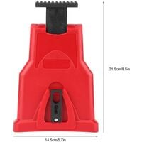 High Quality Electric Chainsaw Sharpener, Portable Chain Saw Blade Sharpener Chainsaw Teeth Sharpener Kit Universal Whetstone Grinder Tools (Red)