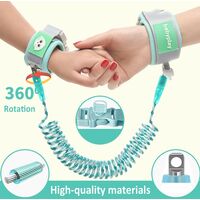 Anti Lost Wrist Link Safety Wrist Strap for Toddlers Babies & Kids Blue 