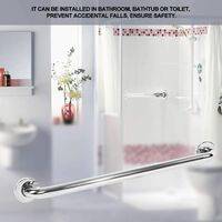 Handrails, stainless steel wall handle bathroom tub shower grab bars up to 80 kg for the elderly, 52 x 9.5 x 3.5 cm