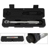 Adjustable torque wrench 1/4 "5-25 Nm Ratchet repair tool Ratchet wrench with case New