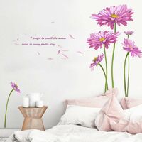 Creative 3D DIY Flower Wall Stickers Removable