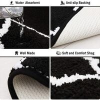 2 Pieces Kitchen Rugs and Mats Set Absorbent Soft