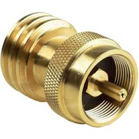 1lb to 20lb Propane Tank Adapter, 1lb Propane Adapter for Disposable Throwaway Cylinder, Connector Appliance Designed for 20 or 30 Pound LP Gas Steel Bottle, Made of Solid Brass