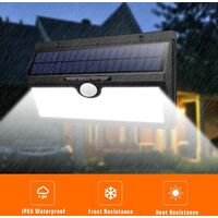 Outdoor Solar Lights with Motion Sensor, Super Bright 138-LED 1400 Lumen Waterproof Solar Wall Lights for Outdoors, 2500 mAh LED Solar Security Lights with Motion Sensor, Pack of 2