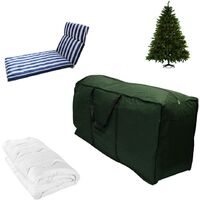 Cover Protective Cover for Cushion Storage Bag for Garden Cushion Carrying Bag for Outdoor Garden Furniture Waterproof Anti-Fade Green 116 x 47 x 51 cm.