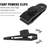 10 Pack Heavy Duty Tarp Clips for Awnings, Outdoor Camping, Caravan Canopies, Car Covers, Pool Covers