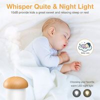 Mini Portable USB Humidifier 250ml Small Personal Travel Humidifier Essential Oil Diffuser with Night Light Ultra Quiet Auto Shut-Off for Baby Bedroom Car Office Plant Desk - White Oak (2022)