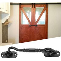 Cabin Hook and Eye Shed Stainless Steel Door Latch Latch with Screws for Sliding Barn Door Home Bedroom Window Shed