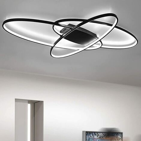 8 W LED Decken Leuchte Wohnzimmer Beleuchtung Lampe Licht Chrom Esszimmer Flur 