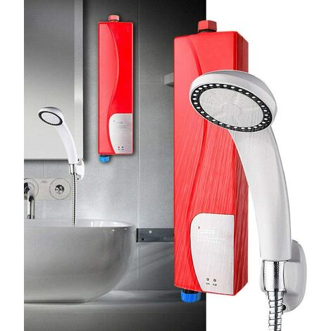 Mini Tankless Instant Elektro Warmwasser Durchlauferhitzer für Bad Dusche 3500W 