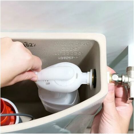 Chasse d'eau wc robinet flotteur à alimentation latérale F90 Wirquin F90, blanc