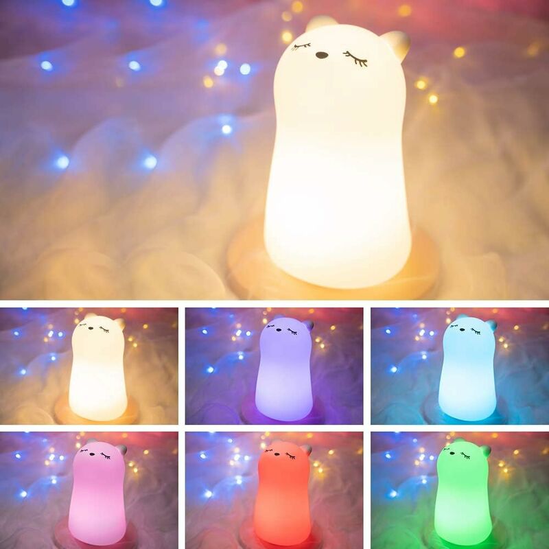 FUNLIGHT Peppa Pig Famiglia Lampada Notturna LED per Bambini a Colore Variabile 13 Motivi Regolabile con Telecomando Multicolore 