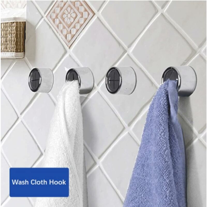 Portasciugamani,8PCS Asciugamani Morsetto Ganci Autoadesivi,Asciugamani Morsetto Gancio,Premium Rotondo Gancio,Portasciugamani Senza Foratura Gancio,Asciugamani Porta Strofinacci per Termoarredo Bagno 