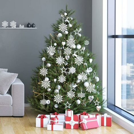 Gonna per albero di Natale decorazione per la casa con paillettes 90 cm WUHNGD colore: oro decorazione per albero di Natale a doppio strato 
