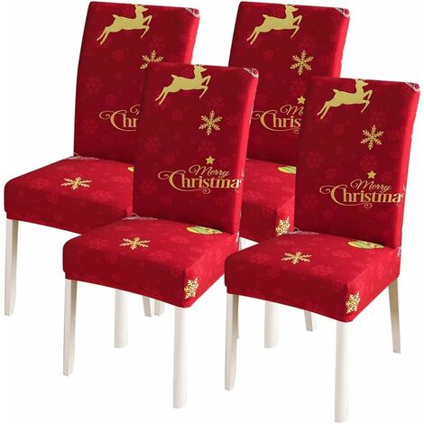 coperture per sedie, Fodere for sedie da pranzo natalizie, fodere