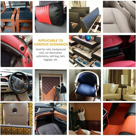 zaino divano 24 toppe autoadesive in pelle set di 2 toppe in pelle set di riparazione per sedili auto 