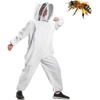 L traje protector de algodón apicultor con velo transparente para niños Mono protector de apicultura para niños 