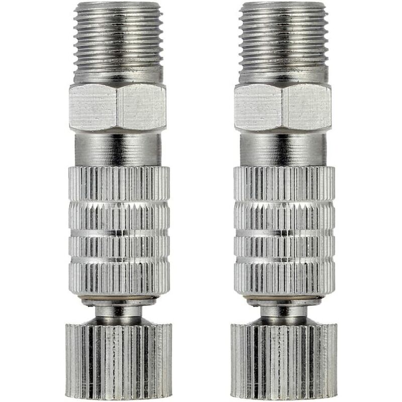zhuolong Accoppiatore in Ottone per aerografo Raccordo a sgancio rapido Adattatore di accoppiamento Accessori Professionali per compressore dAria e Tubo dellaerografo 