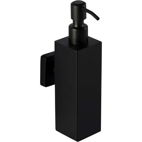 3 Dispenser di Sapone per Doccia Shampoo Condizionatore Shampoo Montaggio a Parete Nero Opaco 